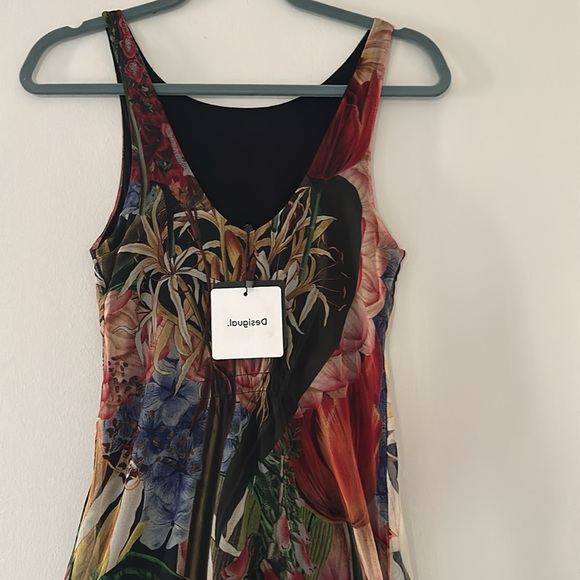 Desigual by C. Lacroix Midi Tropical Dress 
Floral Sleeveless  Dress - Picture 8 of 11
